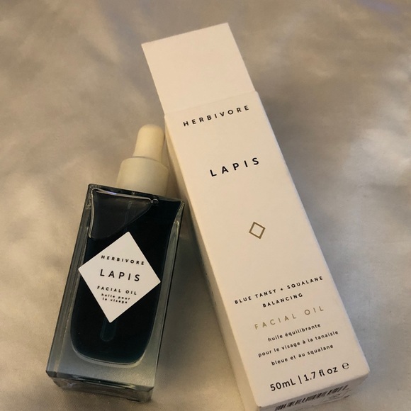 Herbivore Lapis Blue Tansy + Squalane Balancing Facial Oil 50ml NIB - Picture 1 of 12